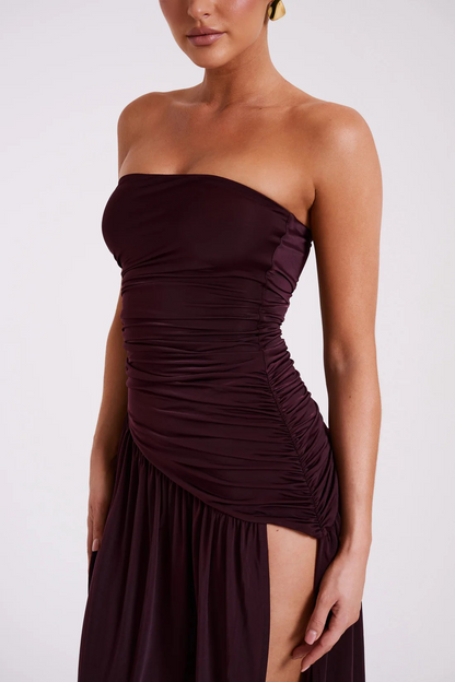 MAROON MAXI DRESS
