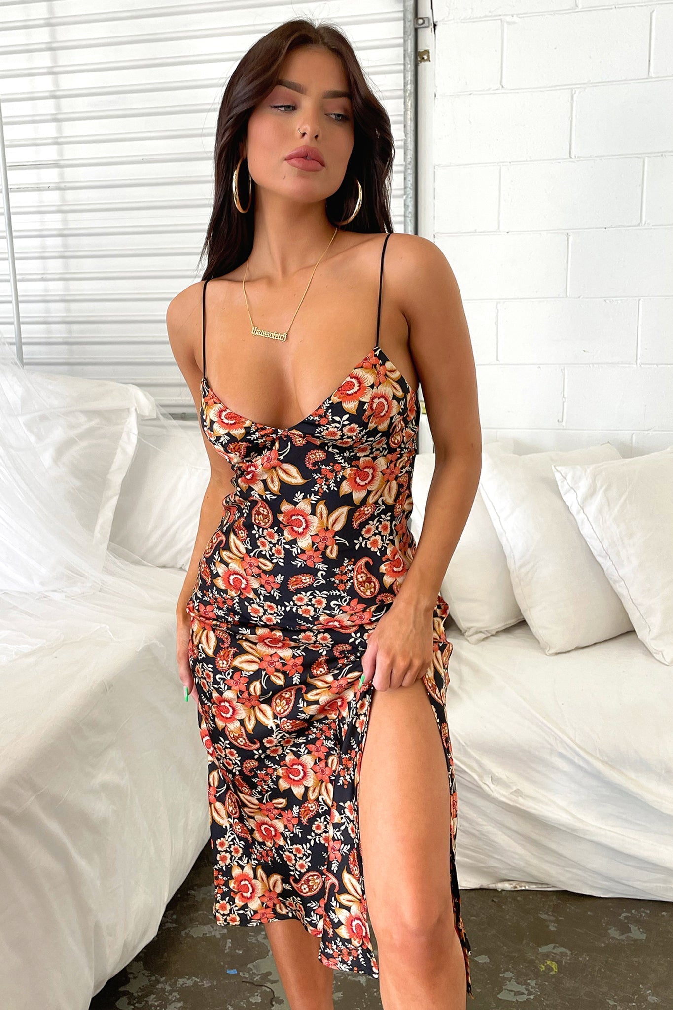 Jennifer Floral Midi Dress
