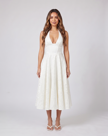 Sienna Jacquard Midi Dress
