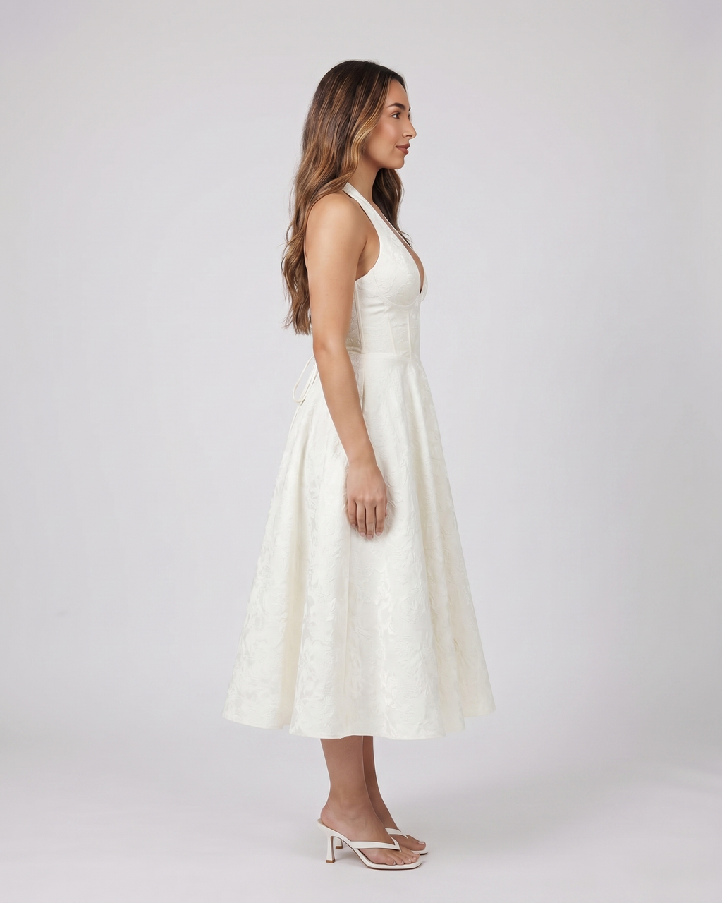 Sienna Jacquard Midi Dress