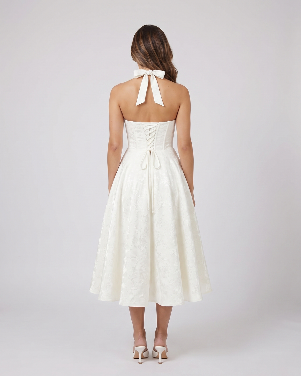 Sienna Jacquard Midi Dress
