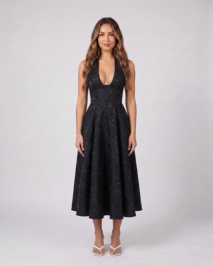 Sienna Jacquard Midi Dress