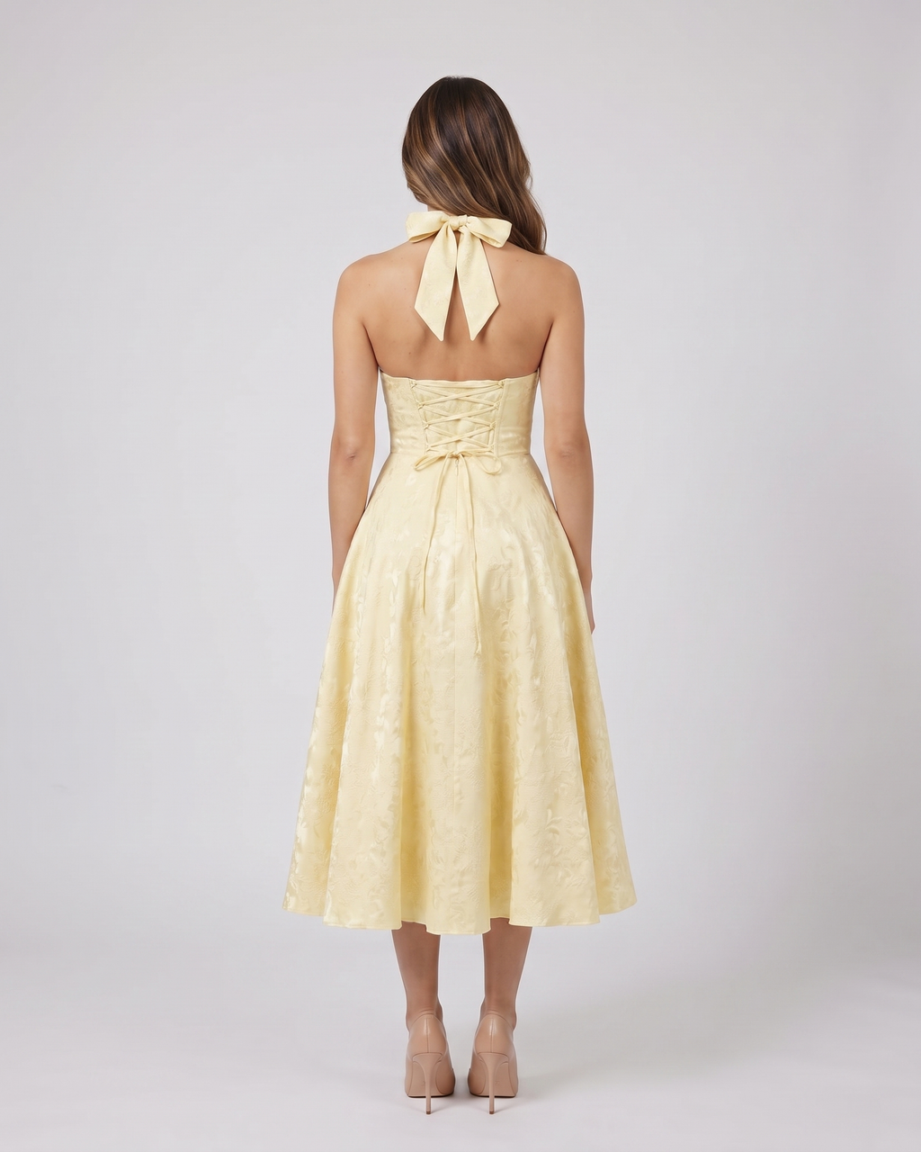 Sienna Jacquard Midi Dress