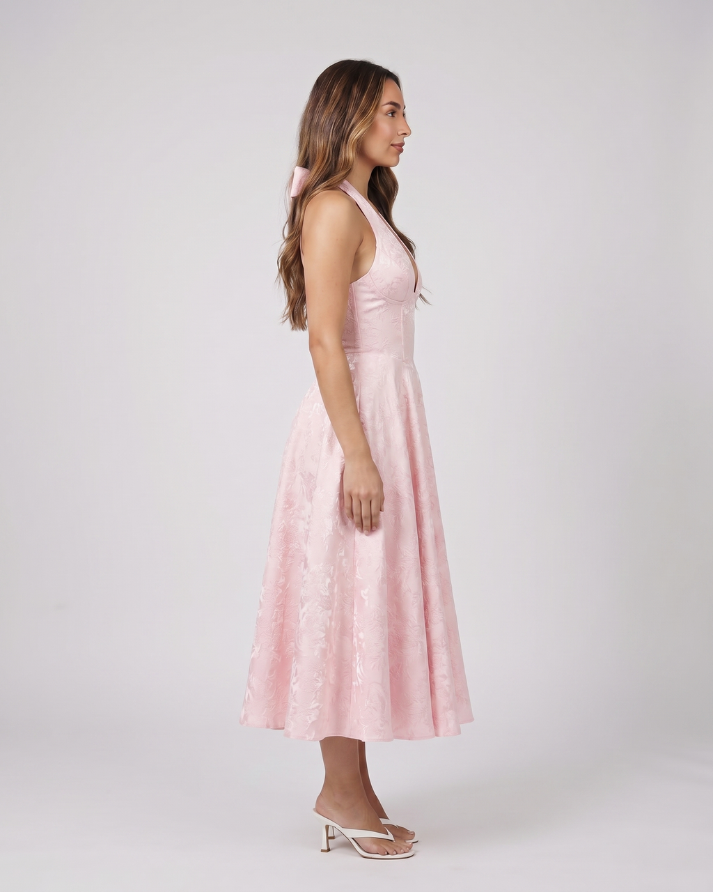 Sienna Jacquard Midi Dress