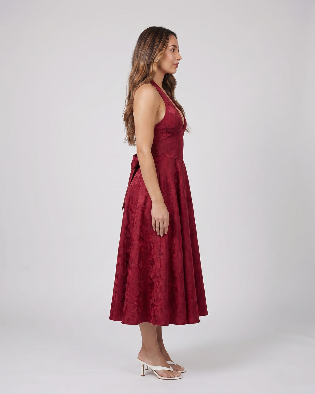 Sienna Jacquard Midi Dress