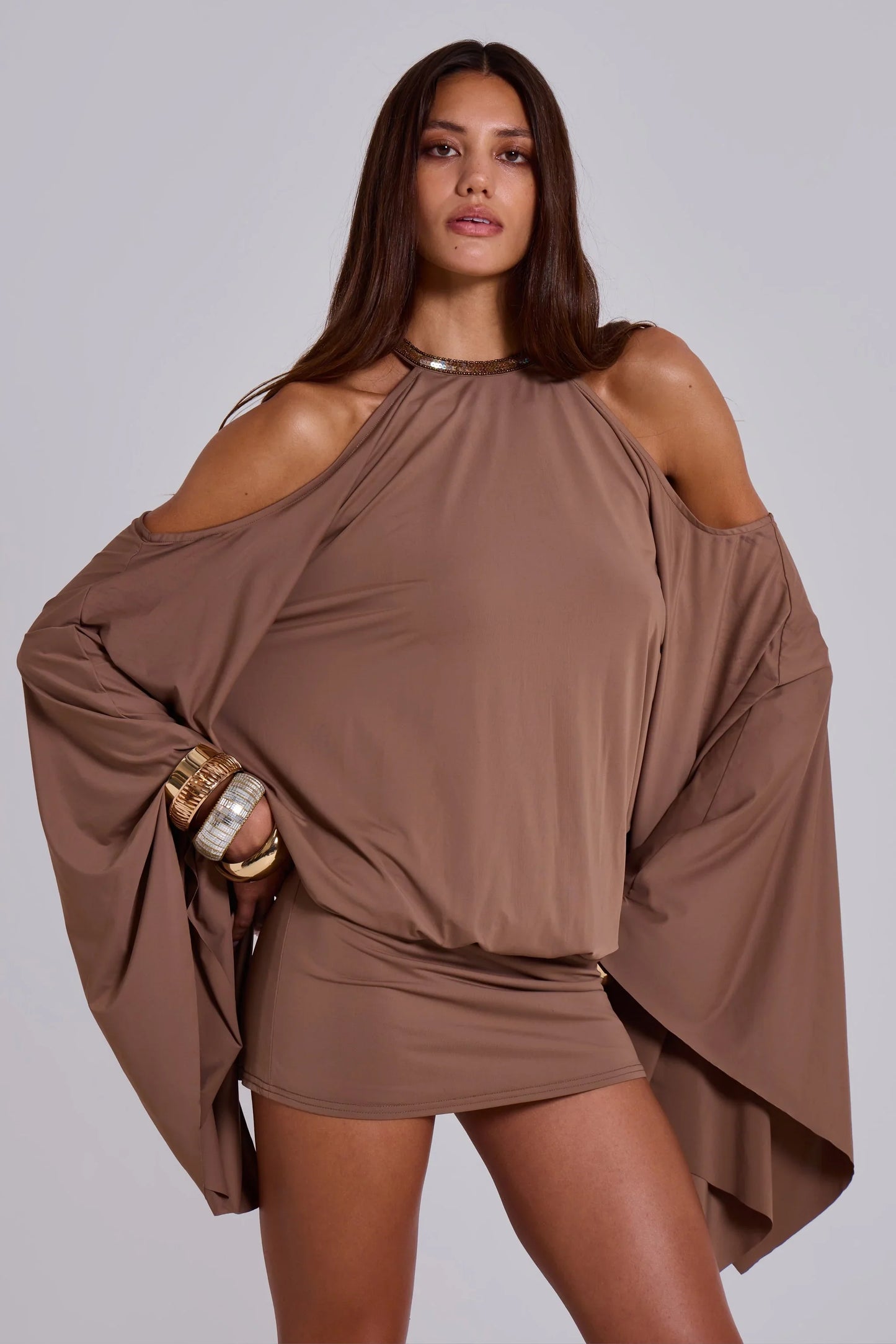 EVI BUTTERFLY MINI DRESS