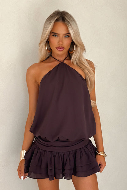 Latina Open Back Mini Dress