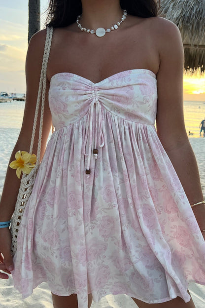 Rosalie Floral Babydoll Mini Dress