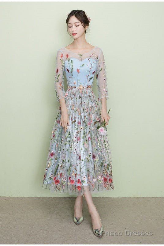 Celeste Lace Tea-Length Dress
