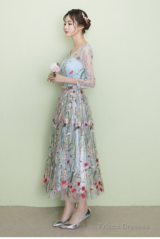 Celeste Lace Tea-Length Dress