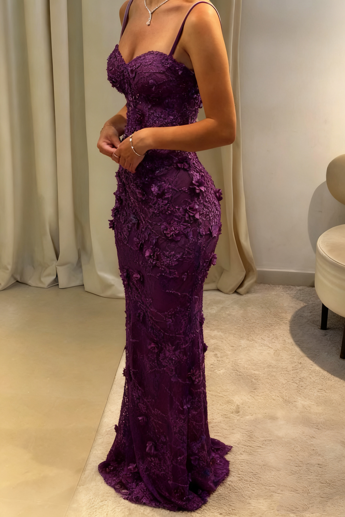 Celestine Mermaid Satin Gown