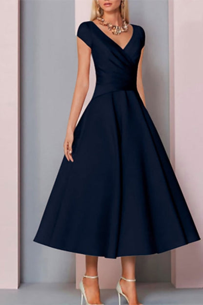 Eleanor Satin A-Line Dress