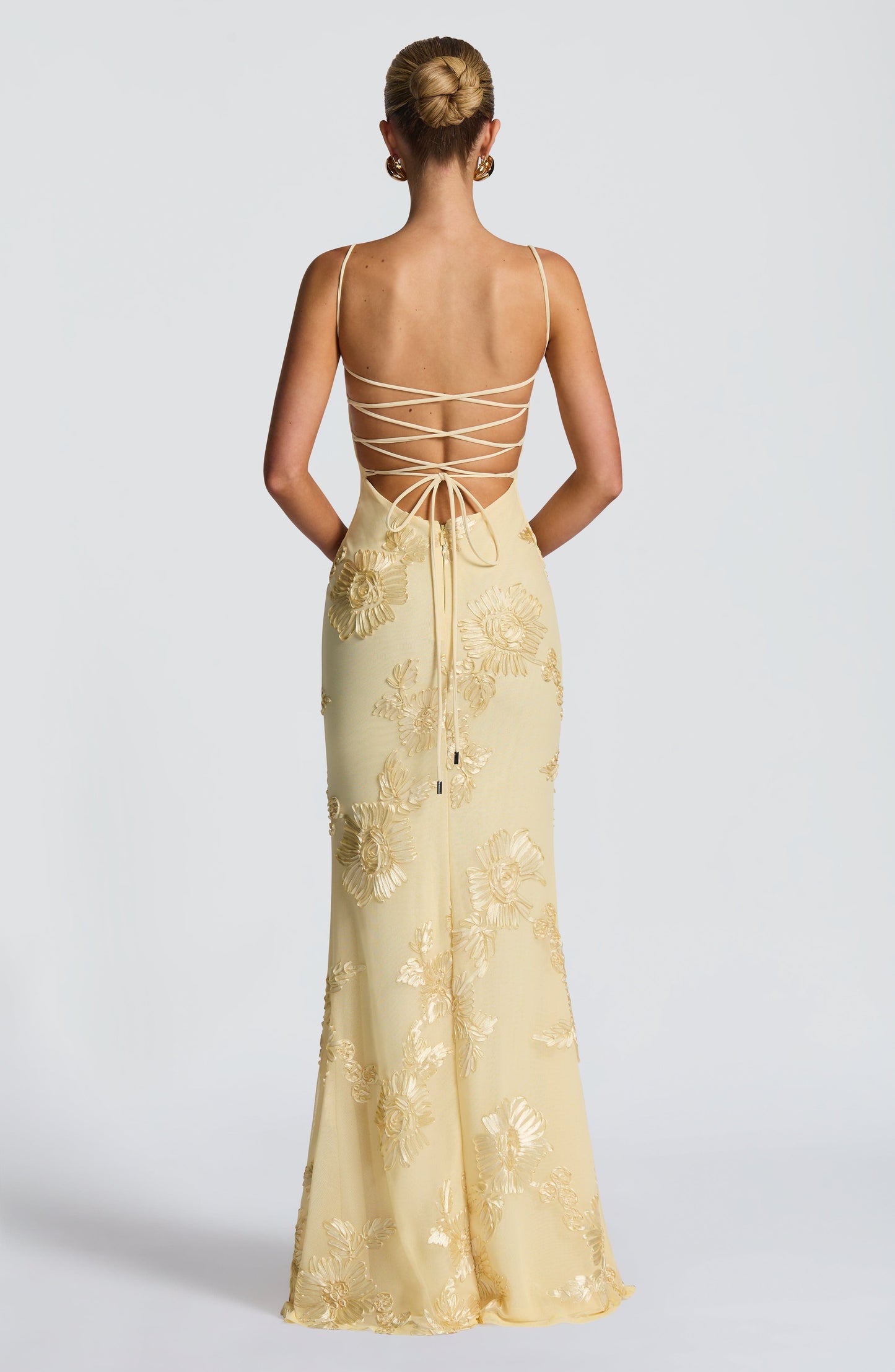 Nefertiti Plum Silk Maxi Dress