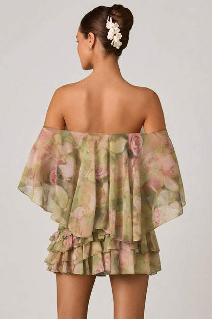 Birdie Off-Shoulder Ruffled Mini Dress