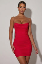Valentina Ruched Bodycon Mini Dress