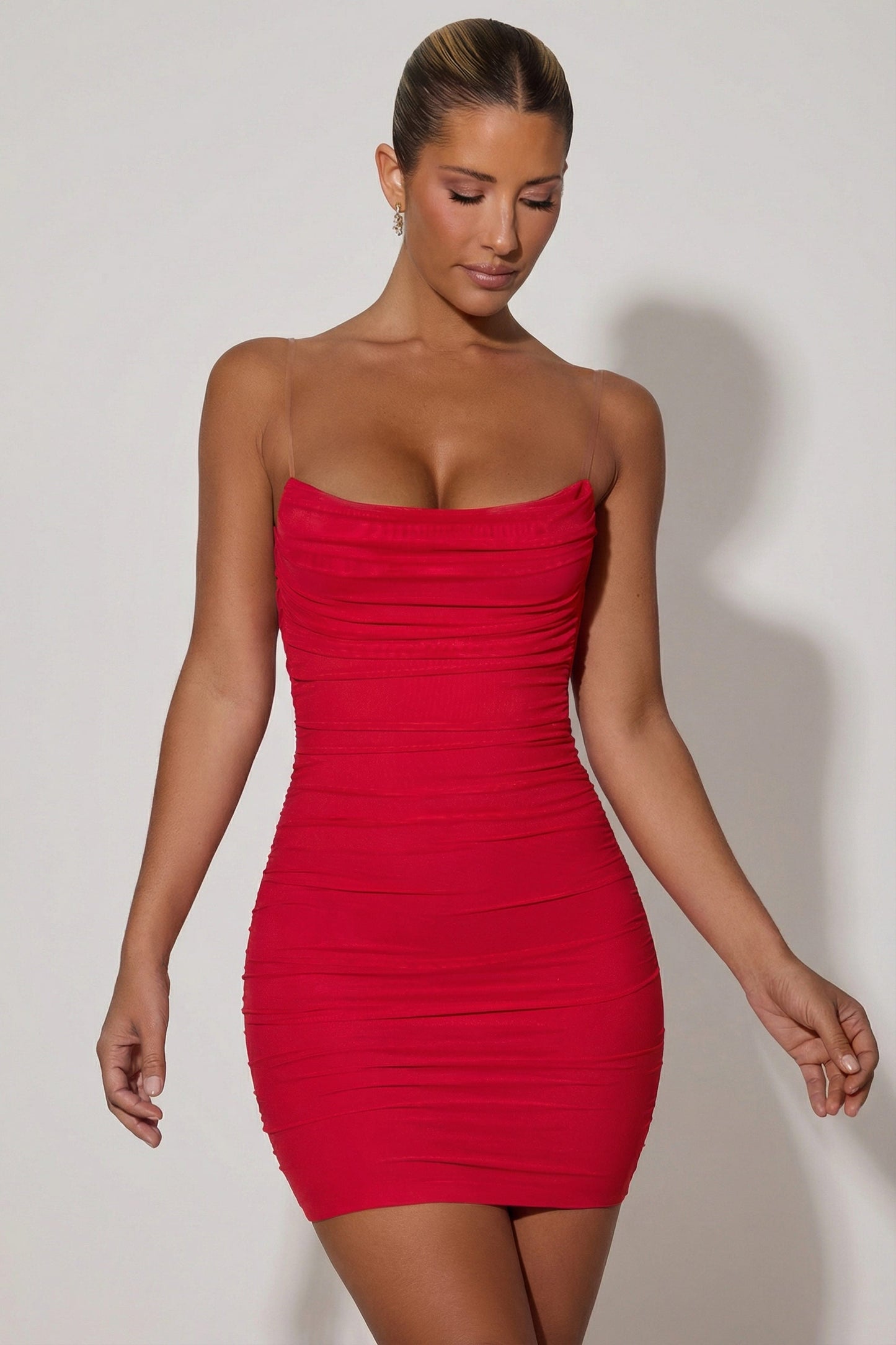 Valentina Ruched Bodycon Mini Dress