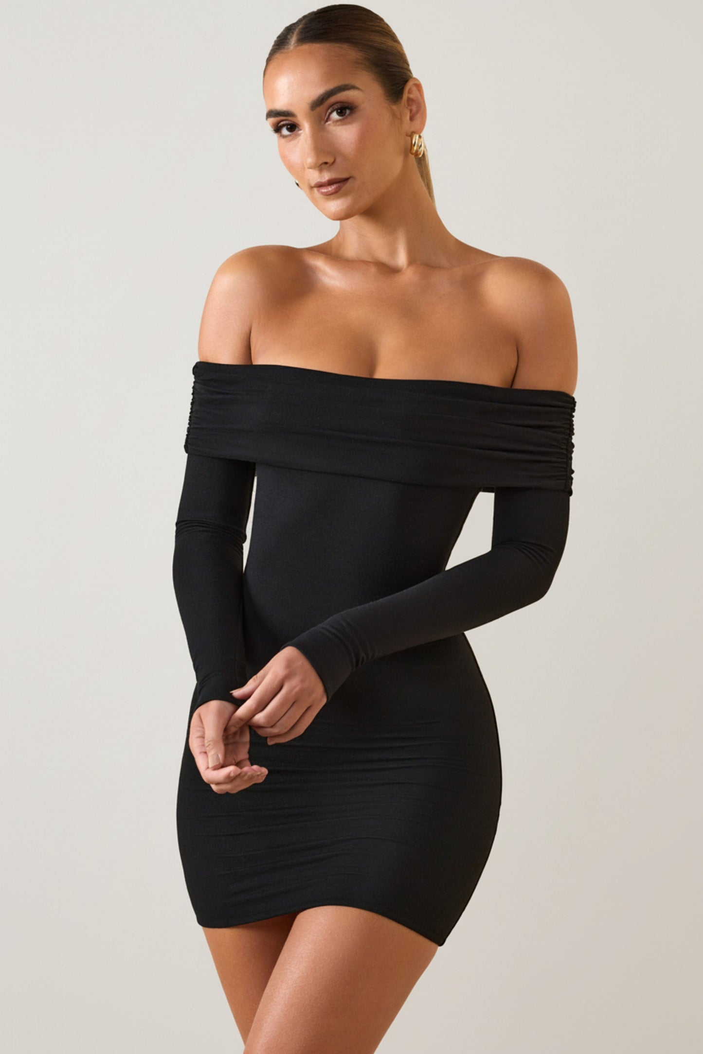 Oriana Modal Off-Shoulder Mini Dress