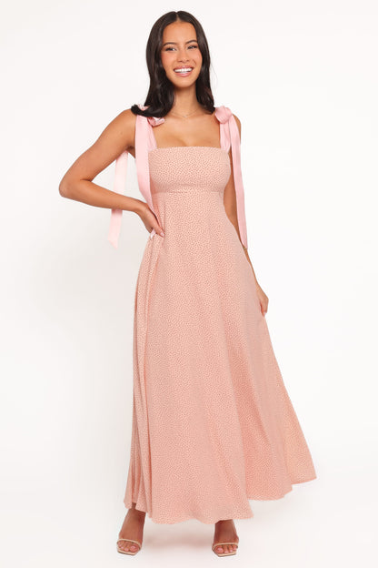 Ellody Maxi Dress in Yellow Petunia
