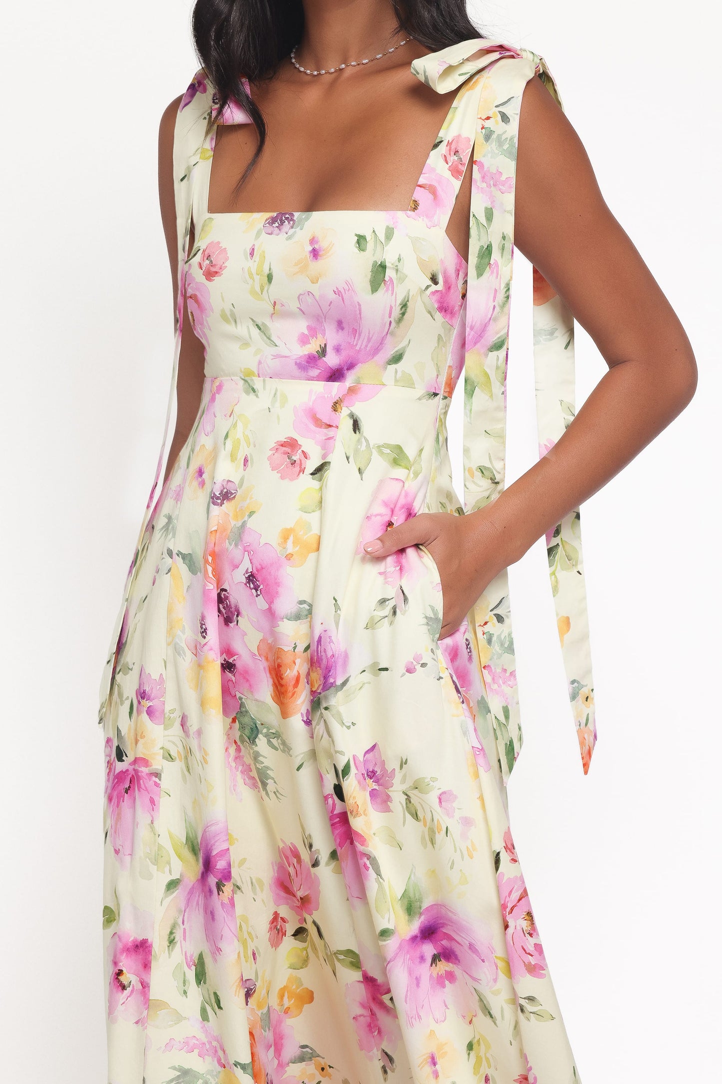 Ellody Maxi Dress in Yellow Petunia