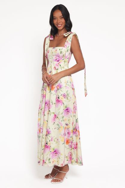 Ellody Maxi Dress in Yellow Petunia