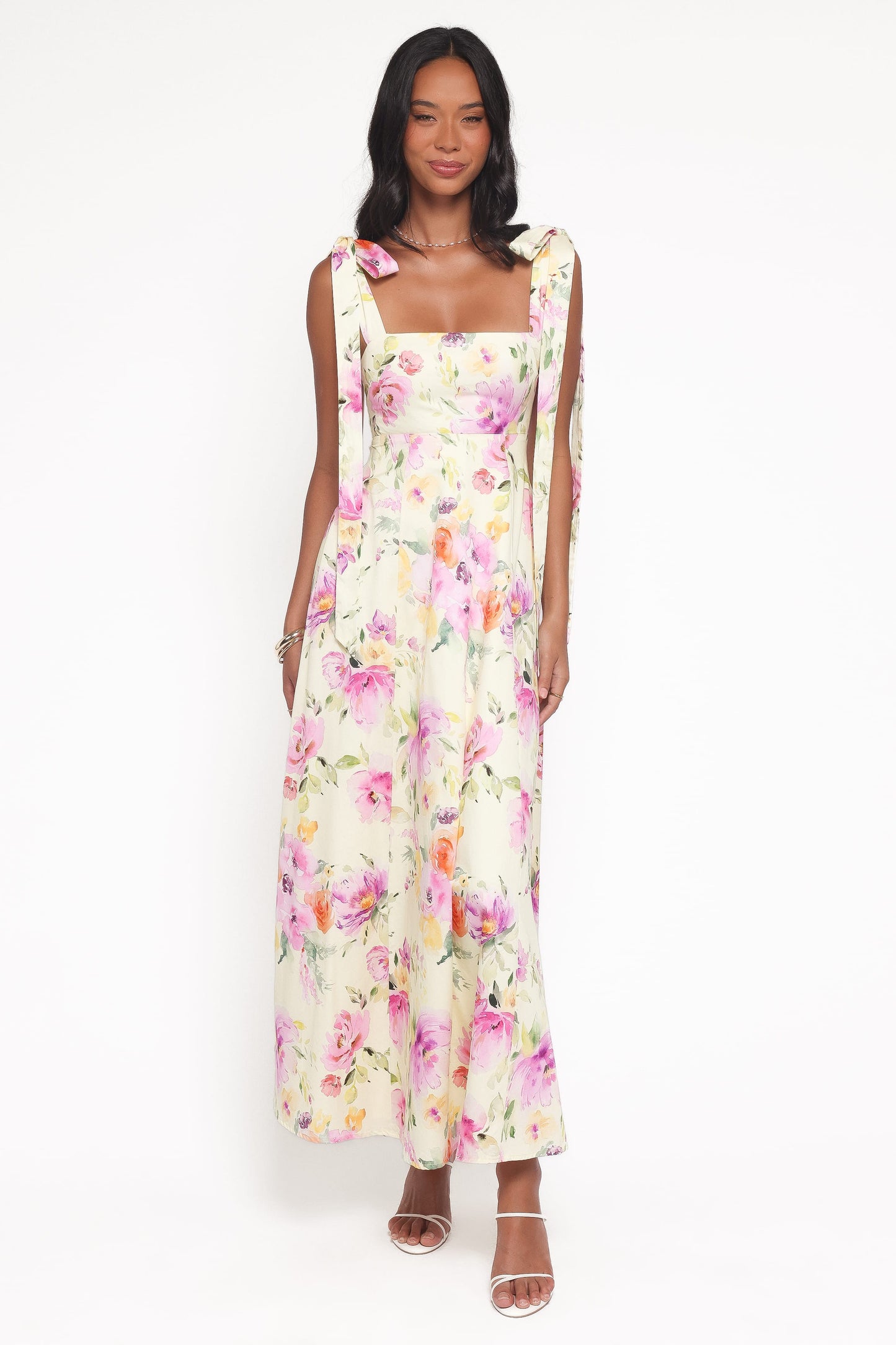 Ellody Maxi Dress in Yellow Petunia