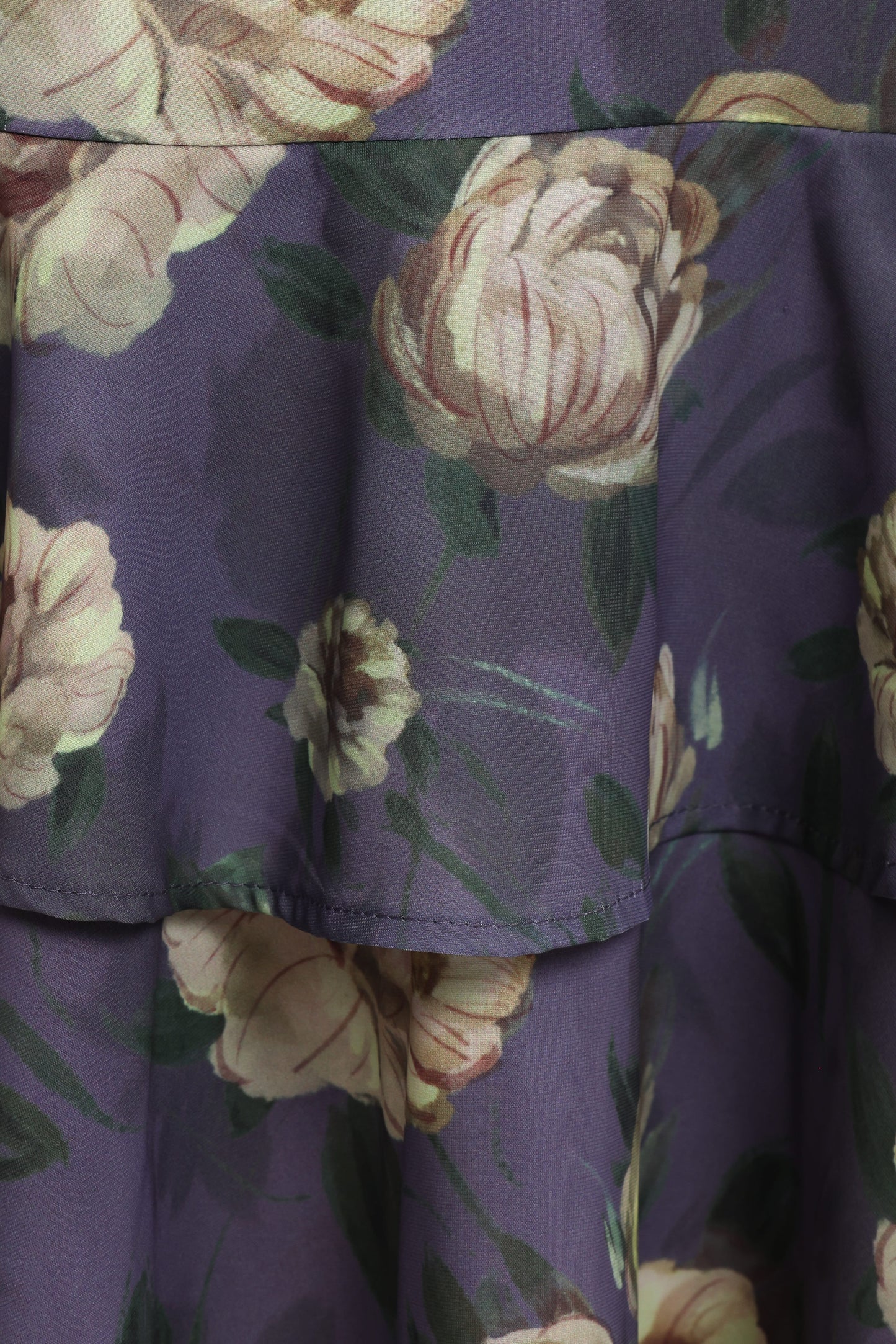 Lillee Tiered Maxi Dress in Lavender Floral