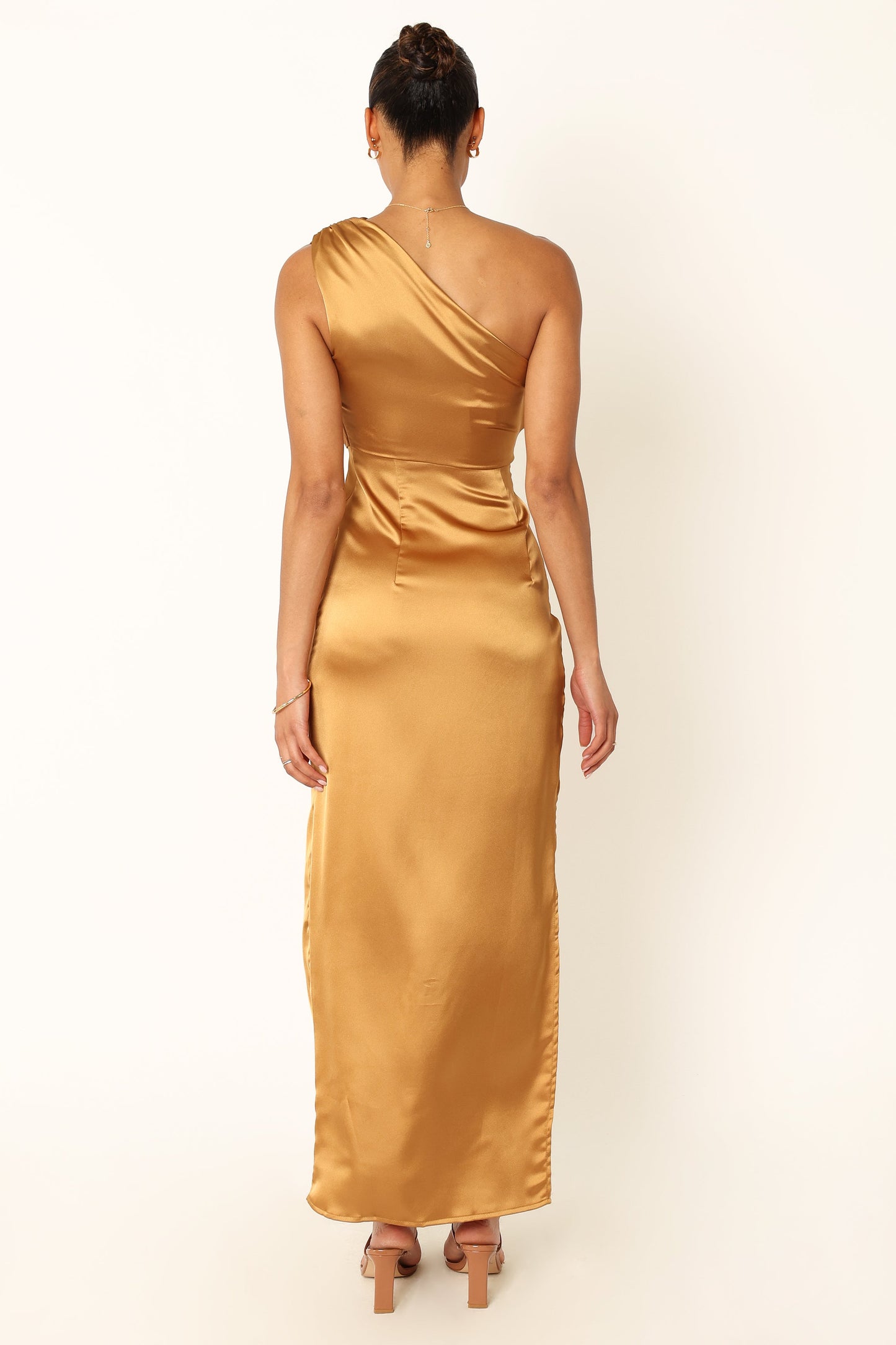Nadia One-Shoulder Maxi Dress in Navy