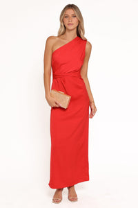 Red Jacquard Satin