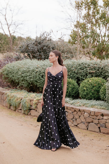Naira Pleated Maxi Dress