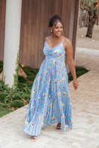 Naira Pleated Maxi Dress