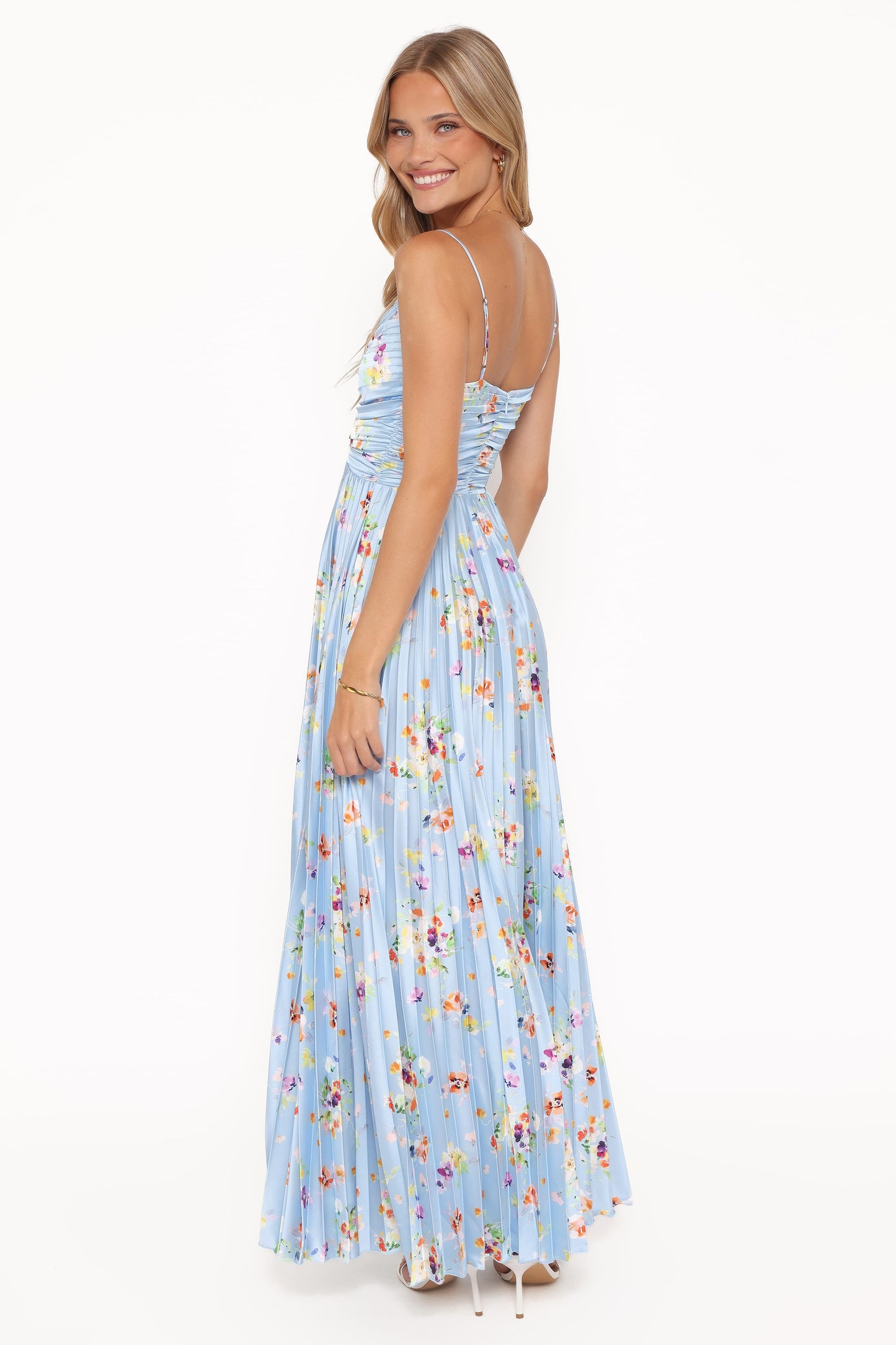 Naira Pleated Maxi Dress