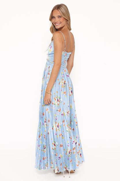 Naira Pleated Maxi Dress