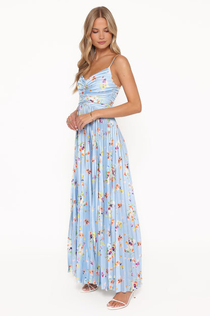 Naira Pleated Maxi Dress