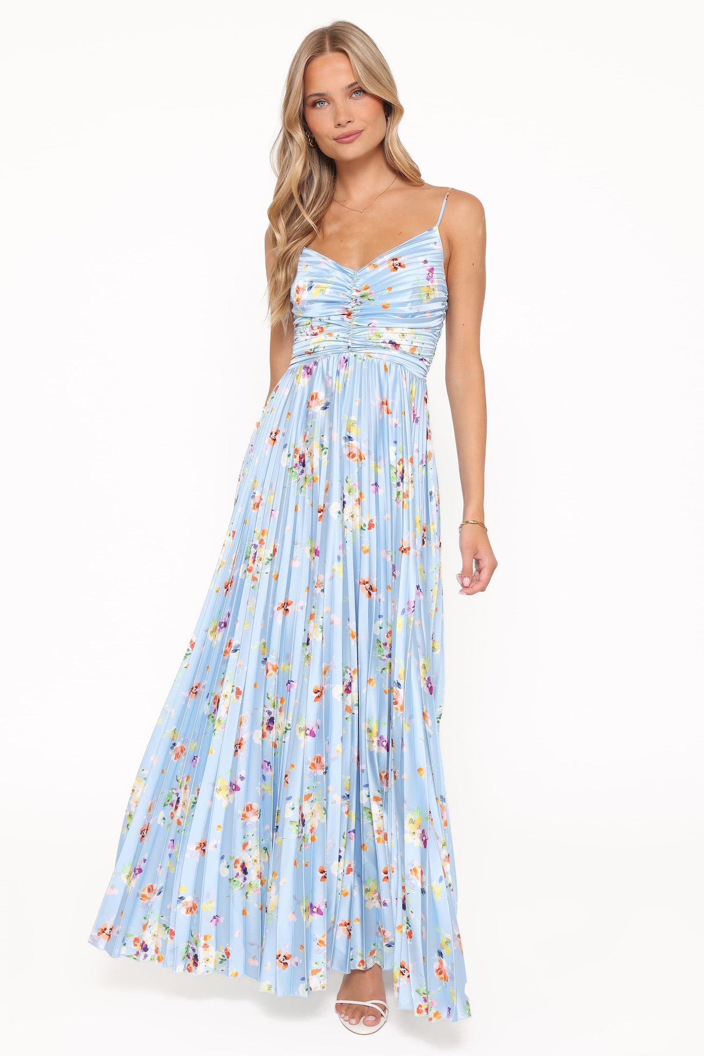 Naira Pleated Maxi Dress