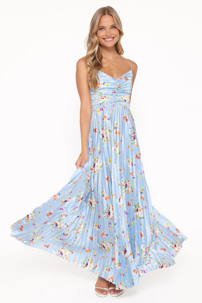 Naira Pleated Maxi Dress