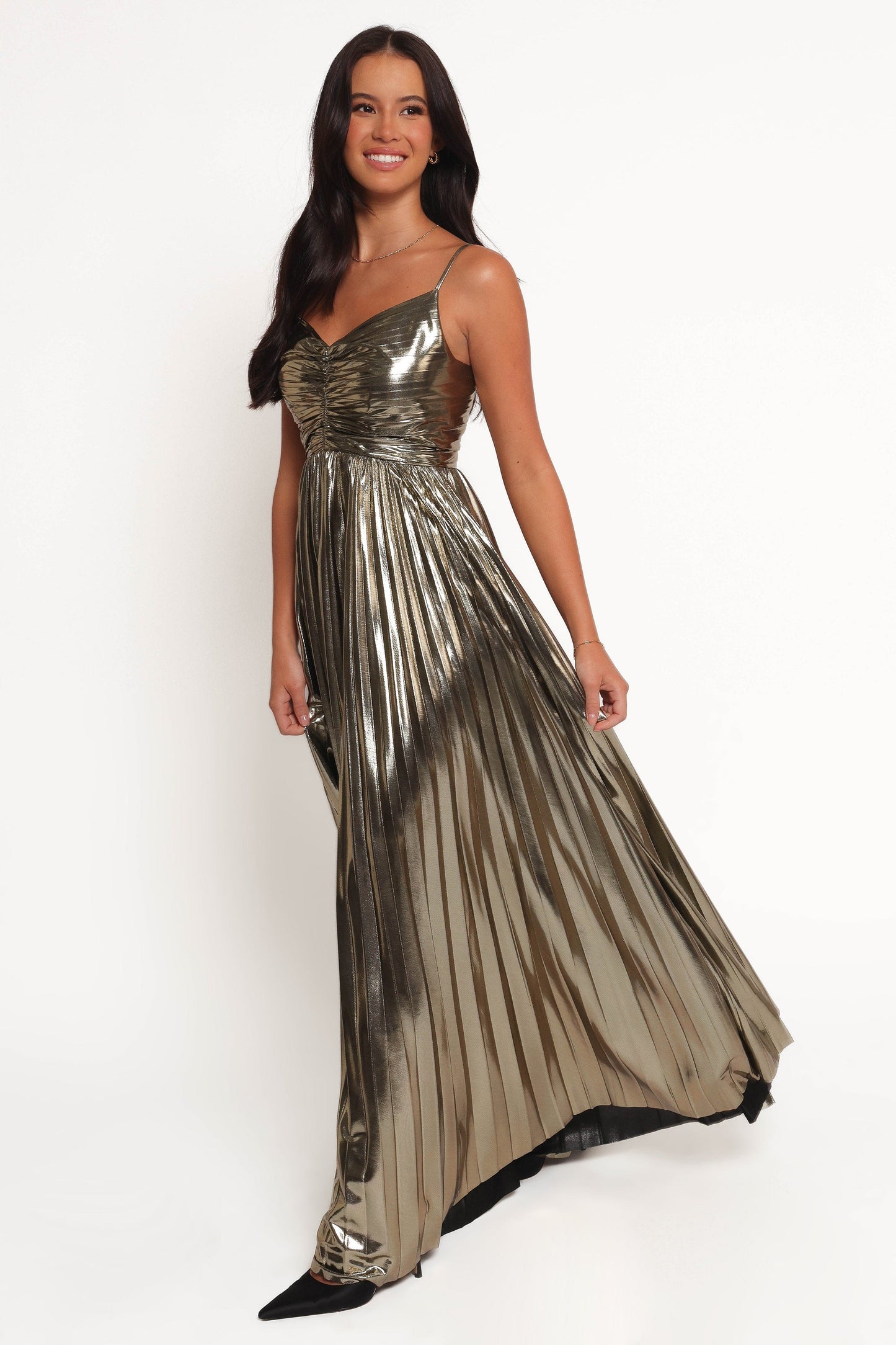 Naira Pleated Maxi Dress