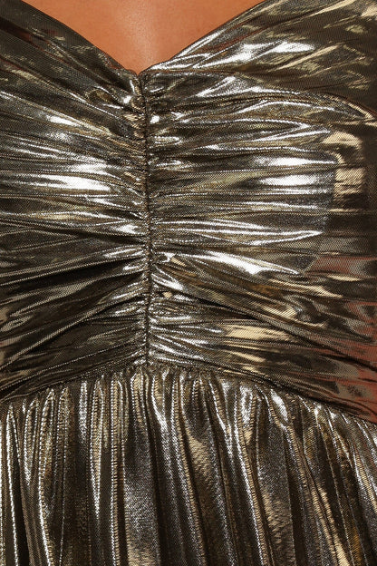 Naira Pleated Maxi Dress