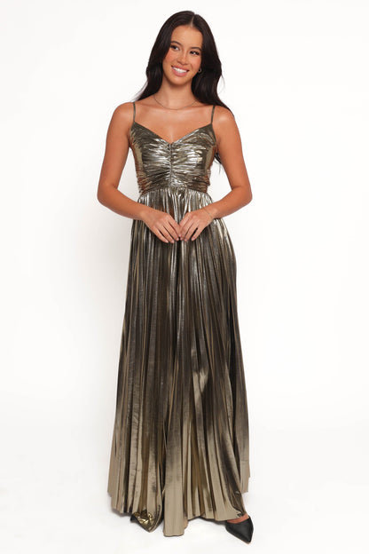 Naira Pleated Maxi Dress
