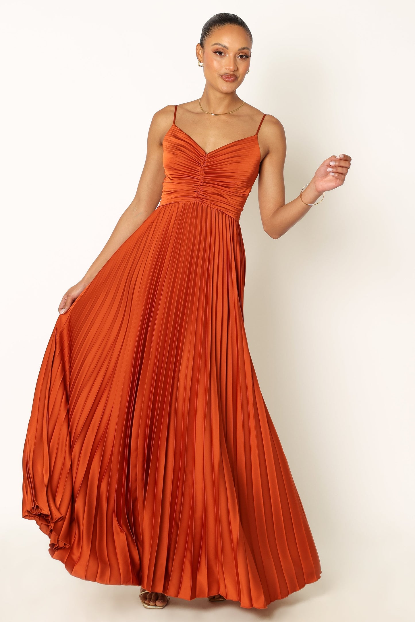 Naira Pleated Maxi Dress