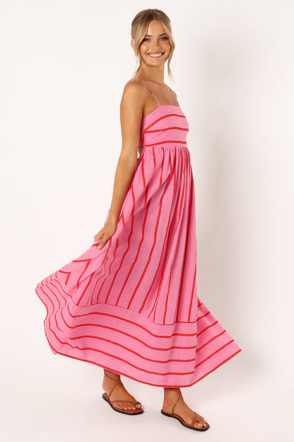 Pixie Burgundy Maxi Dress