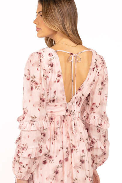 Rosalie Pink Maxi Dress