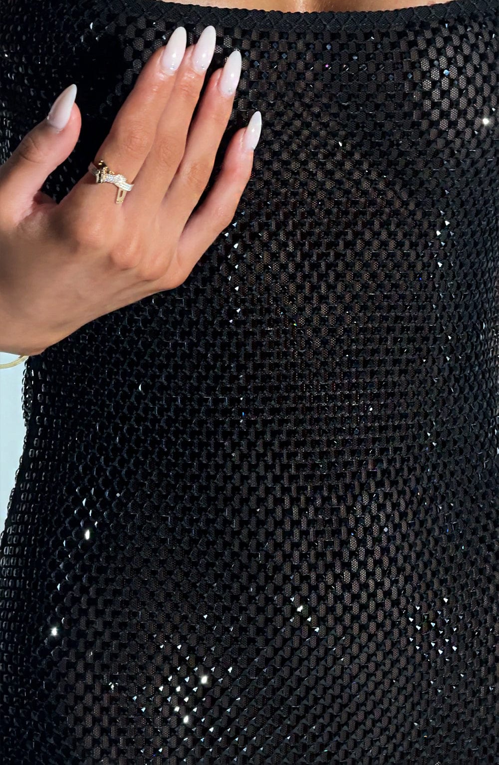 Petra Gold Mini Dress