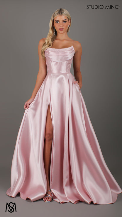 Honey Mikado Ball Gown