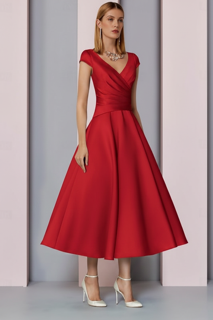 Eleanor Satin A-Line Dress