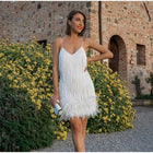Alya Feather Mini Dress