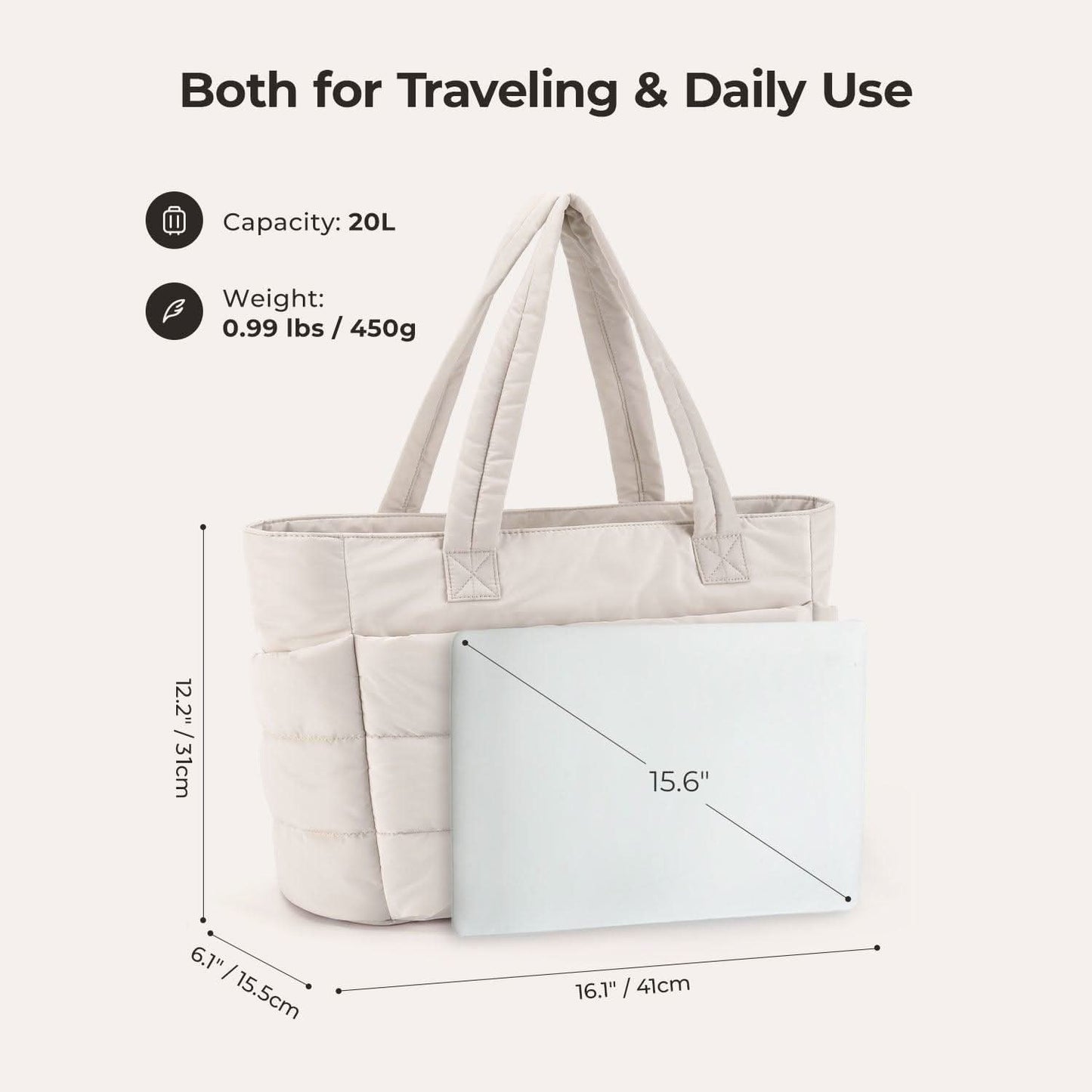 Avy City Tote – Fits 15.6" Laptop