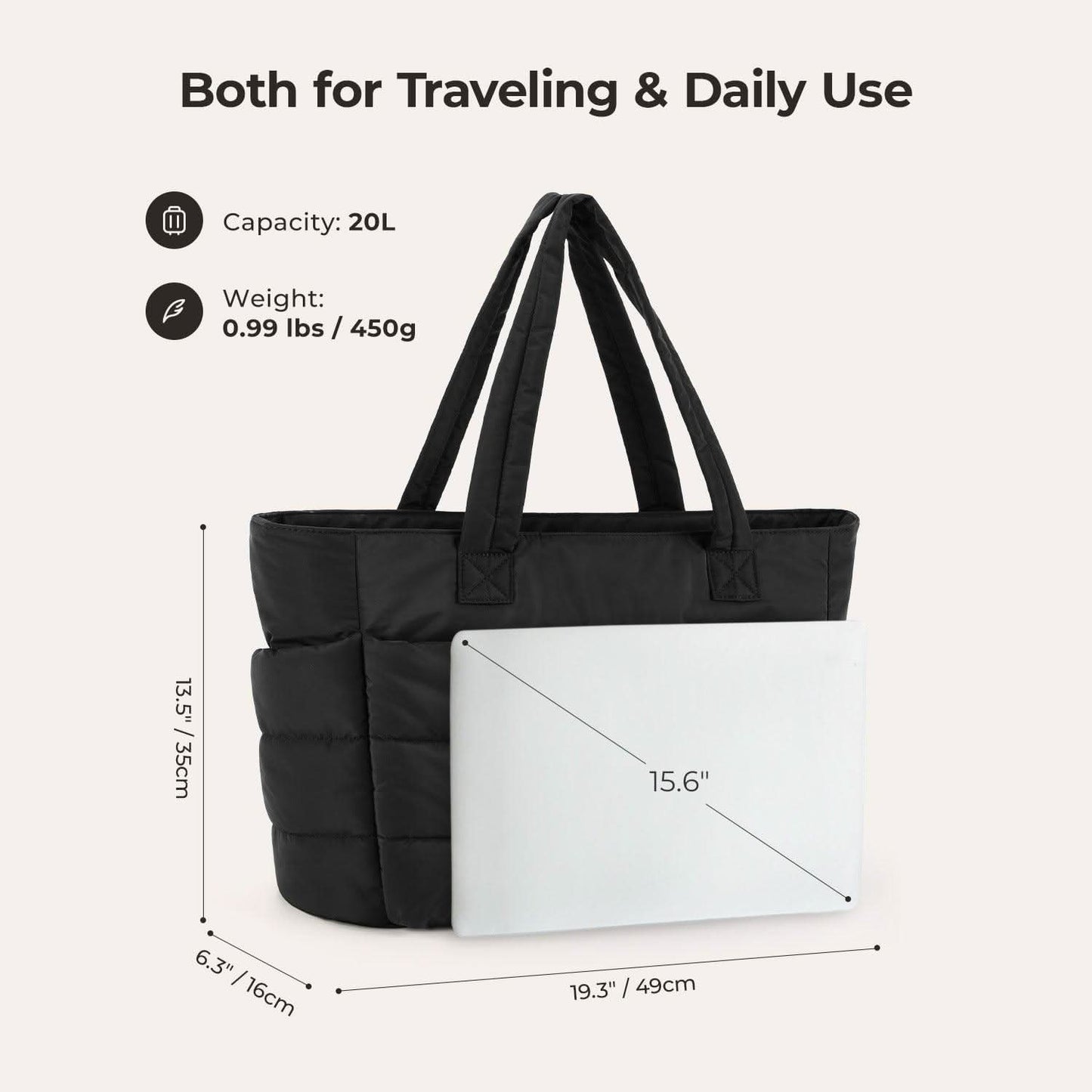 Avy City Tote – Fits 15.6" Laptop