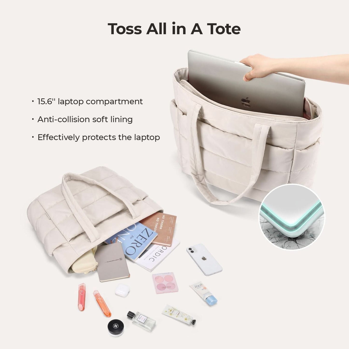 Avy City Tote – Fits 15.6" Laptop