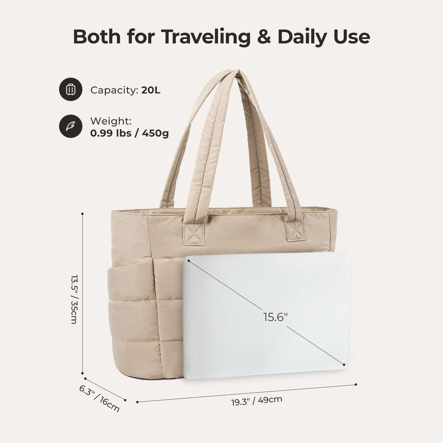 Avy City Tote – Fits 15.6" Laptop