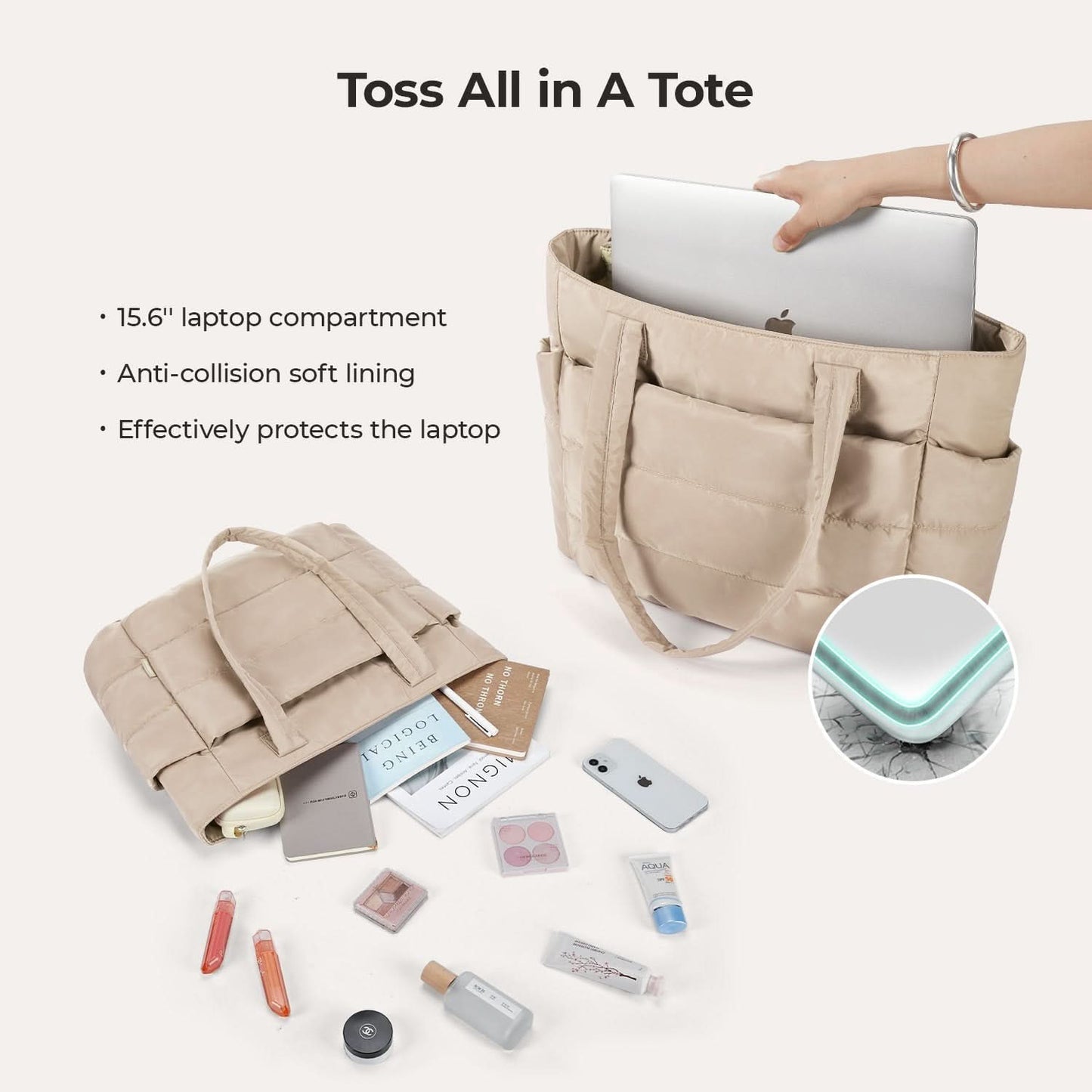 Avy City Tote – Fits 15.6" Laptop